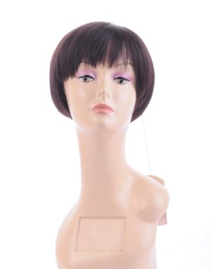 W108NEWLOOK Short Brown Stynthetic Wig With Bangs