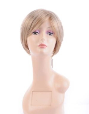 W110NEWLOOK Short Blonde Wigs Heat Resistant Synthetic Wig