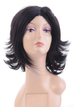 W112NEWLOOK Black Color Short Curly Hair Wig For Women