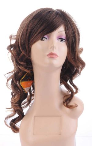 W113NEWLOOK Long Curly Hair Wig With Bangs For Women