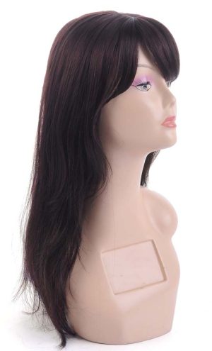 W125 NEWLOOK Synthetic Wigs Long Straight Hair Wig with Bangs