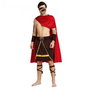 HC0030Male Gladiator Fancy Dress Costume Style Fancy Dress Costume Stage Performance, Male Party Costume