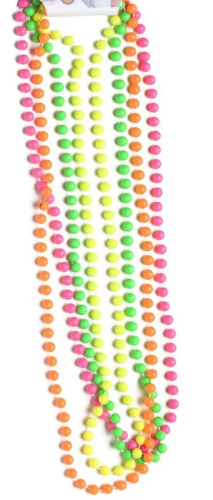 T003 Foreign Beads Fluorescent X4 Opaque Hold-Ups Red White  Trade New  Women  Fashion Anegl Amazing Neon Theme Party Rave Party