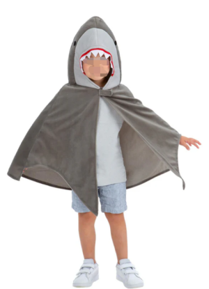 T005 Foreign Deluxe Shark Cape Kids  Grey  Trade New  Child  Fashion Childlike Innocence Cute