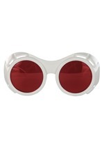 HC0067Adult White Red Hyper Vision Goggles Mad Scientist Accessories