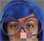 HC0072 Inside Out Sadness Costume Glasses
