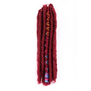 Low-temperature flame-retardant hollow rolled women's wig, space rolled dreadlocks