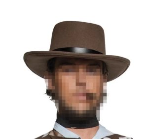 HT008 Authentic Western Hat, Brown Cowboy hat in coffee color, mink fur lined hat