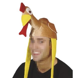 HT014 Turkey Hat Chicken Drumstick Hat, Thanksgiving Turkey Hat, St. Patrick's Day Hat, Beer Festival Hat, Chicken Drumstick Hat