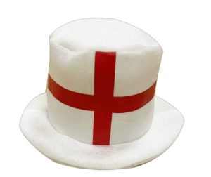 HT063 St. George England VE Day Celebration Top Hat Factory Footballer's Cap