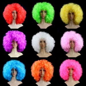 H012 Synthetic fiber dressing wigs