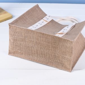 BL0048 Linen bags, hand-held jute bags, cotton and linen shopping bags, linen gift bags, retro coarse linen bags