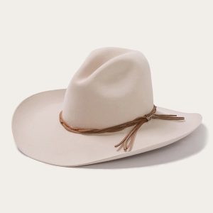HT291 Hot-selling men's woolen jazz fringed fedora hat, fashionable denim felt hat, gentleman knight hat