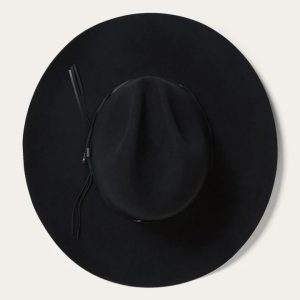 HT290 Hot-selling men's woolen jazz fringed fedora hat, fashionable denim felt hat, gentleman knight hat