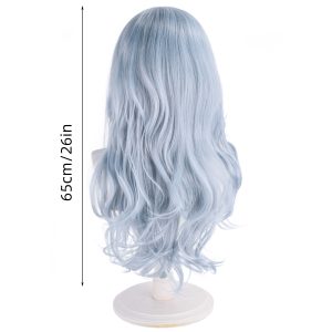 LA0045 Grayish-blue long curly hair anime cosplay wig wig