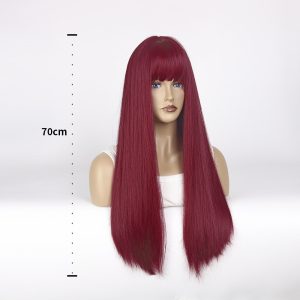 LA0008 One-meter straight hair for COSPLAY anime wigs, versatile long straight hair for women in multiple colors
