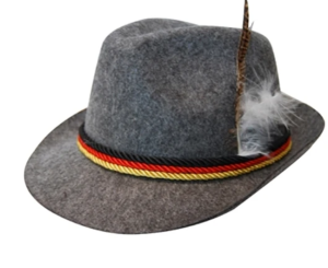 HT363 Western Oktoberfest Dark Brown Jazz Hat Christmas Men and Women Outdoor Fishing Sun Sequin Curly Rim Travel Performance Stage
