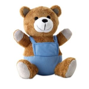 AM0023 BEAR PLUSH W & ADVERTISING PANTS in Blue