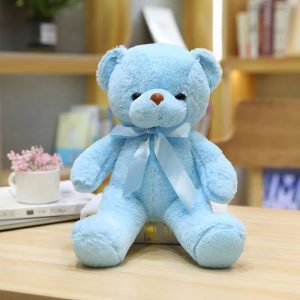 AM0040 Cute bear plush toy, 8-inch colorful teddy bear