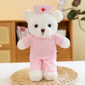 AM00119 Doctor's teddy bear plush toy, medical staff teddy bear doll, hospital nursing graduation gift, 30cm