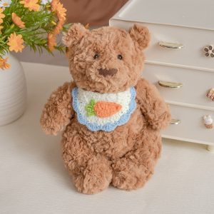 AM00137 Bear series plush toy bear for a girl's best friend's birthday present, baby dress doll, doll bear + scarf, 36cm