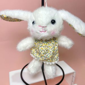 AM00114 Cute and adorable floral dress, rabbit pendant, plush toy, little rabbit bag, hanging decoration, keychain doll