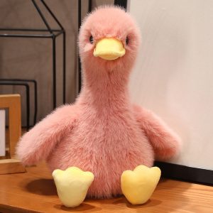 AM00142Cute fried ducklings, yellow ducklings, stuffed dolls, ugly ducklings, plush toys, children's birthday gifts, 45 cm pink ducklings
