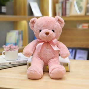 AM0039 Cute bear plush toy, 8-inch colorful teddy bear