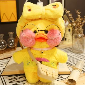 AM0089 little yellow duck, little duck hair band, small umbrella, sweater, white bag style