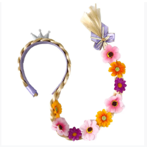 HT0016 Frozen Le Pei Princess wig braids children's crown with flowers braids Rapunzel hair bands braided skirt accessories