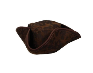 HT371 Stage Performance Pirates of the Caribbean Costume Halloween Imitation Leather Pirate Hat Triangle Captain Jack Hat