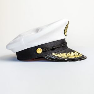 HT168 Sea Captain's Grand Hat Adult Sailor Sun Protection Festival Performance Party Embroidery