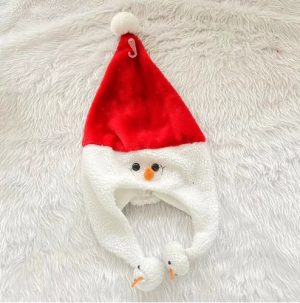 HT213 Pink Princess Crown Santa Hat New Christmas Decorations and New Festive Clothing Outfits