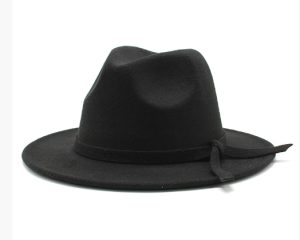 HT180 Solid-colored Bowler Hat, Broad-brimmed Hat, Men's and Women's Jazz Hat