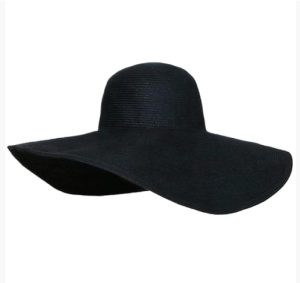 HT247 Women's Summer Wide-brimmed Foldable Soft-brimmed Summer Hat, Beach Sun Hat, Straw Hat
