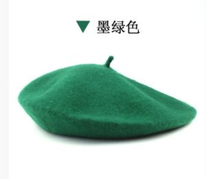 HT257 Woolen Hat, Wool Beret, Autumn and Winter Men's Hat, High-quality Wool, Japanese and Korean Style, Bell Beret.