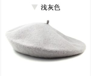 HT259 Woolen Hat, Wool Beret, Autumn and Winter Men's Hat, High-quality Wool, Japanese and Korean Style, Bell Beret.