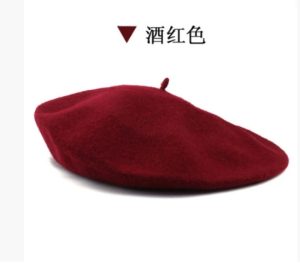 HT260 Woolen Hat, Wool Beret, Autumn and Winter Men's Hat, High-quality Wool, Japanese and Korean Style, Bell Beret.
