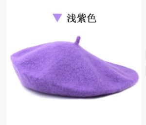 HT262 Woolen Hat, Wool Beret, Autumn and Winter Men's Hat, High-quality Wool, Japanese and Korean Style, Bell Beret.