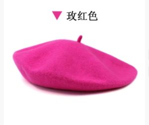 HT253 Woolen Hat, Wool Beret, Autumn and Winter Men's Hat, High-quality Wool, Japanese and Korean Style, Bell Beret.