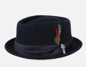 HT343 Korean-style woolen tweed beaded bow brimmed small hat suitable for both men and women. Cross-border best-selling, trendy and unique accessory.