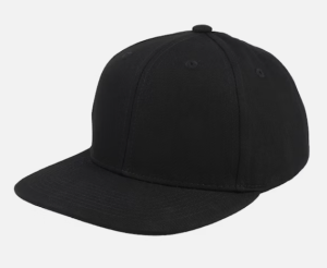 C00244 High-crowned Hard Brim Baseball Cap for Men and Women with Wide Brim to Make Face Look Smaller