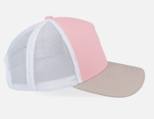 C00251 High-crowned Hard Brim Baseball Cap for Men and Women with Wide Brim to Make Face Look Smaller