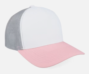 C00253 High-crowned Hard Brim Baseball Cap for Men and Women with Wide Brim to Make Face Look Smaller