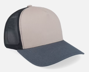 C00254 High-crowned Hard Brim Baseball Cap for Men and Women with Wide Brim to Make Face Look Smaller