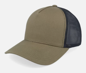 C00255 High-crowned Hard Brim Baseball Cap for Men and Women with Wide Brim to Make Face Look Smaller