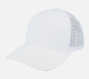 C00256 High-crowned Hard Brim Baseball Cap for Men and Women with Wide Brim to Make Face Look Smaller