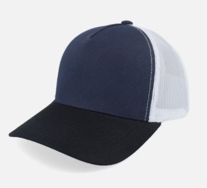 C00258 High-crowned Hard Brim Baseball Cap for Men and Women with Wide Brim to Make Face Look Smaller