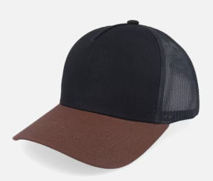 C00260 High-crowned Hard Brim Baseball Cap for Men and Women with Wide Brim to Make Face Look Smaller