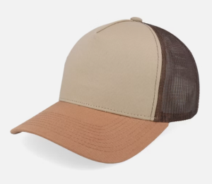 C00261 High-crowned Hard Brim Baseball Cap for Men and Women with Wide Brim to Make Face Look Smaller